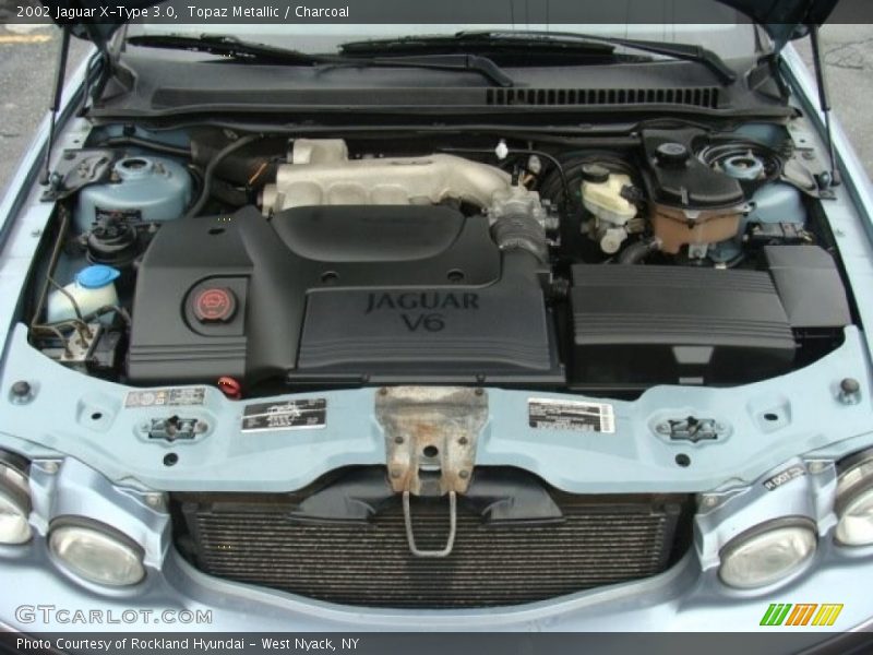 Topaz Metallic / Charcoal 2002 Jaguar X-Type 3.0