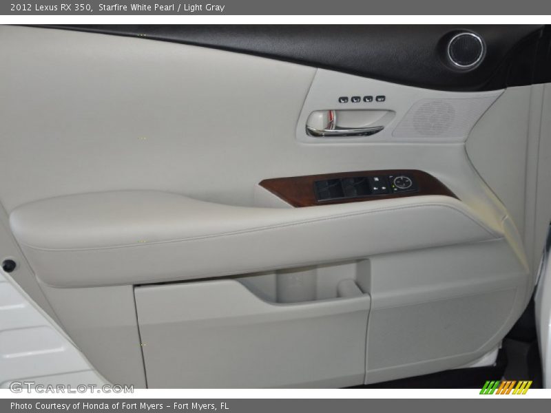 Starfire White Pearl / Light Gray 2012 Lexus RX 350