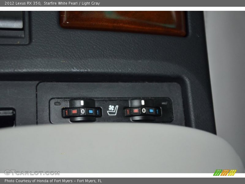Starfire White Pearl / Light Gray 2012 Lexus RX 350