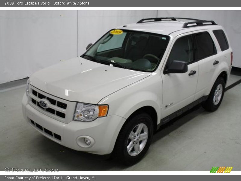 Oxford White / Stone 2009 Ford Escape Hybrid