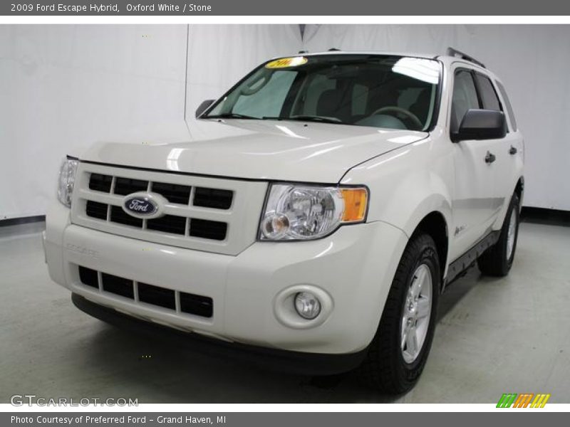 Oxford White / Stone 2009 Ford Escape Hybrid