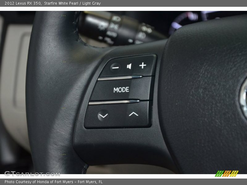 Starfire White Pearl / Light Gray 2012 Lexus RX 350