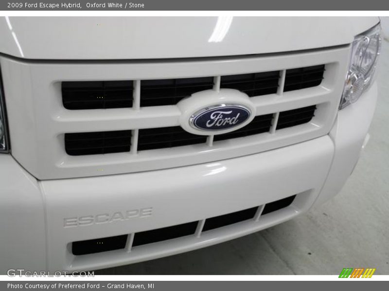 Oxford White / Stone 2009 Ford Escape Hybrid