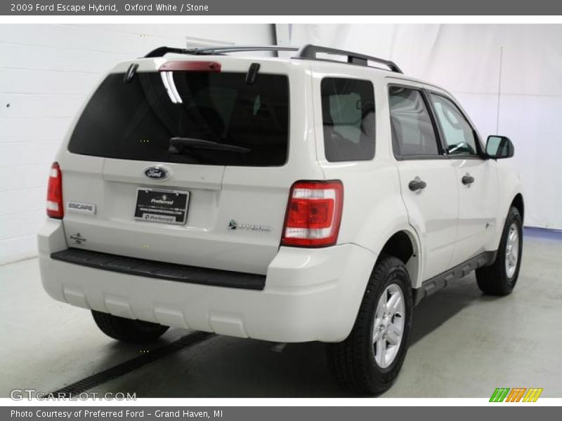 Oxford White / Stone 2009 Ford Escape Hybrid