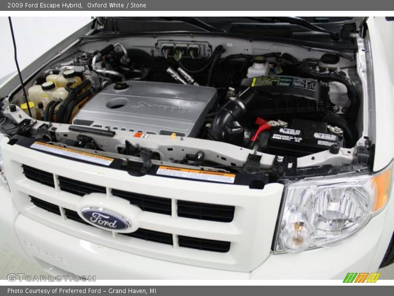 Oxford White / Stone 2009 Ford Escape Hybrid