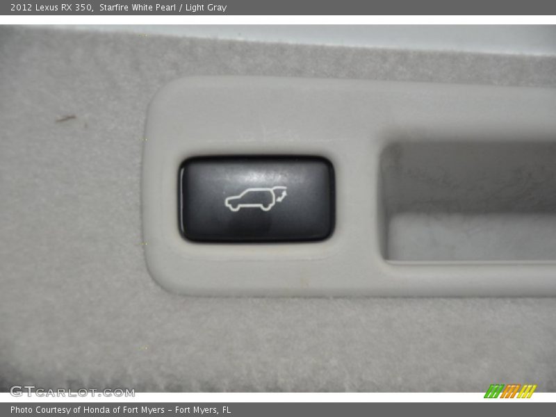 Starfire White Pearl / Light Gray 2012 Lexus RX 350