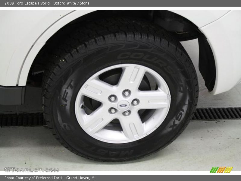 Oxford White / Stone 2009 Ford Escape Hybrid