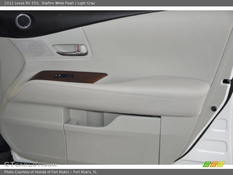 Starfire White Pearl / Light Gray 2012 Lexus RX 350