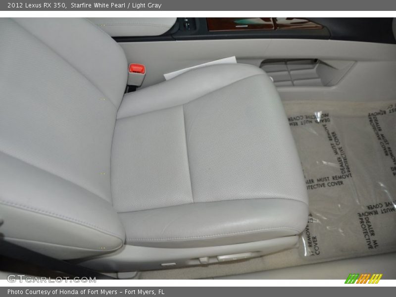 Starfire White Pearl / Light Gray 2012 Lexus RX 350