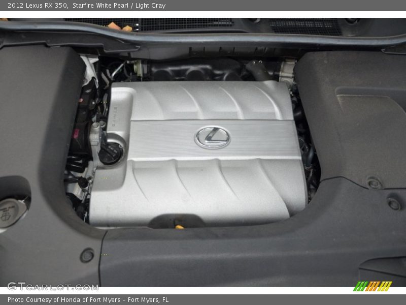 Starfire White Pearl / Light Gray 2012 Lexus RX 350