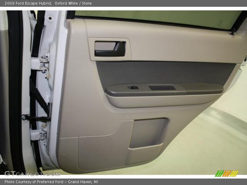 Oxford White / Stone 2009 Ford Escape Hybrid