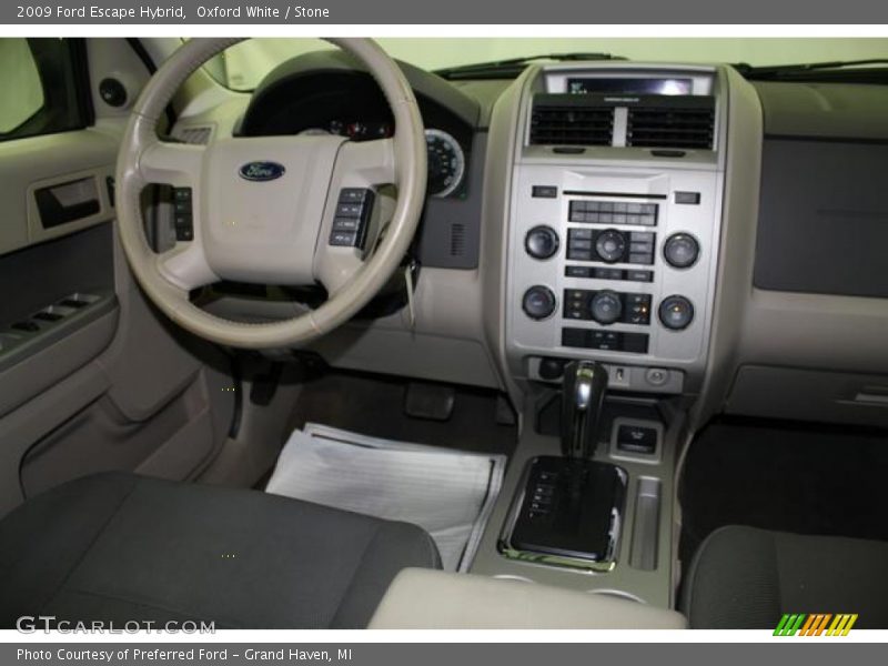 Oxford White / Stone 2009 Ford Escape Hybrid