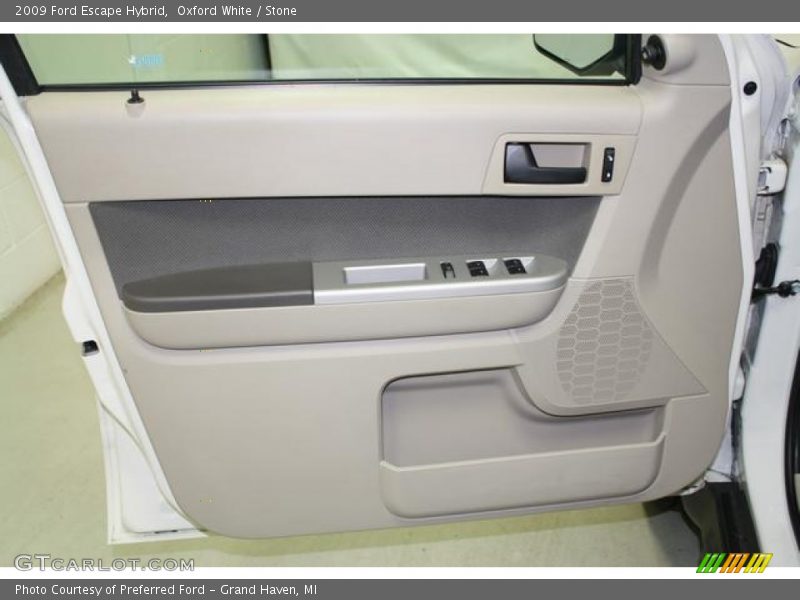 Oxford White / Stone 2009 Ford Escape Hybrid