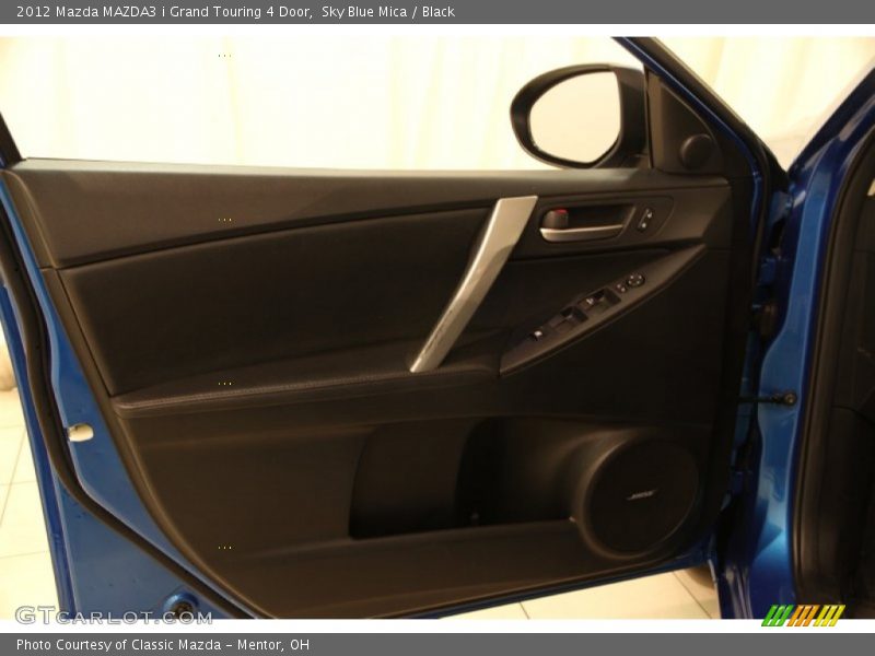 Sky Blue Mica / Black 2012 Mazda MAZDA3 i Grand Touring 4 Door