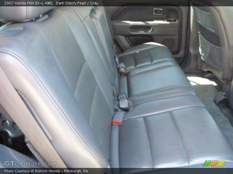 Dark Cherry Pearl / Gray 2007 Honda Pilot EX-L 4WD