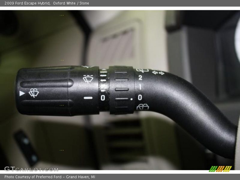 Oxford White / Stone 2009 Ford Escape Hybrid