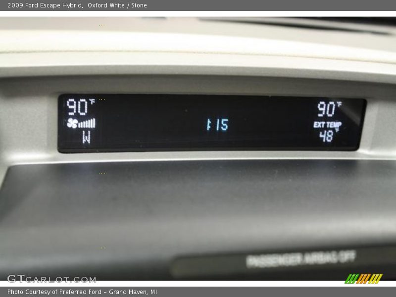 Oxford White / Stone 2009 Ford Escape Hybrid