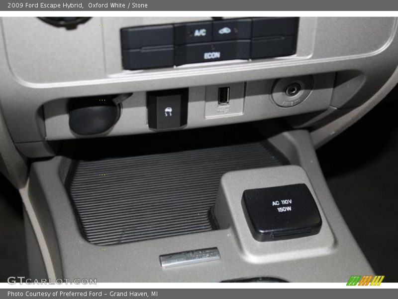 Oxford White / Stone 2009 Ford Escape Hybrid
