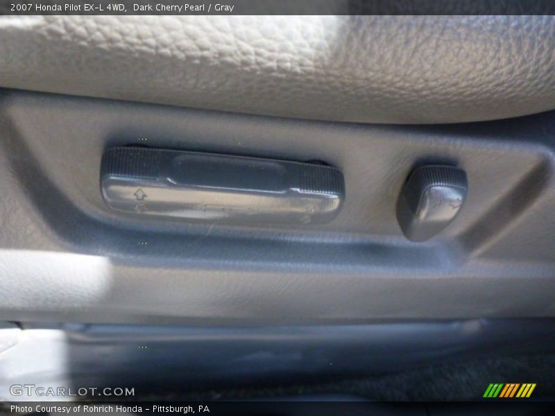 Dark Cherry Pearl / Gray 2007 Honda Pilot EX-L 4WD