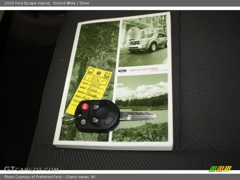 Oxford White / Stone 2009 Ford Escape Hybrid