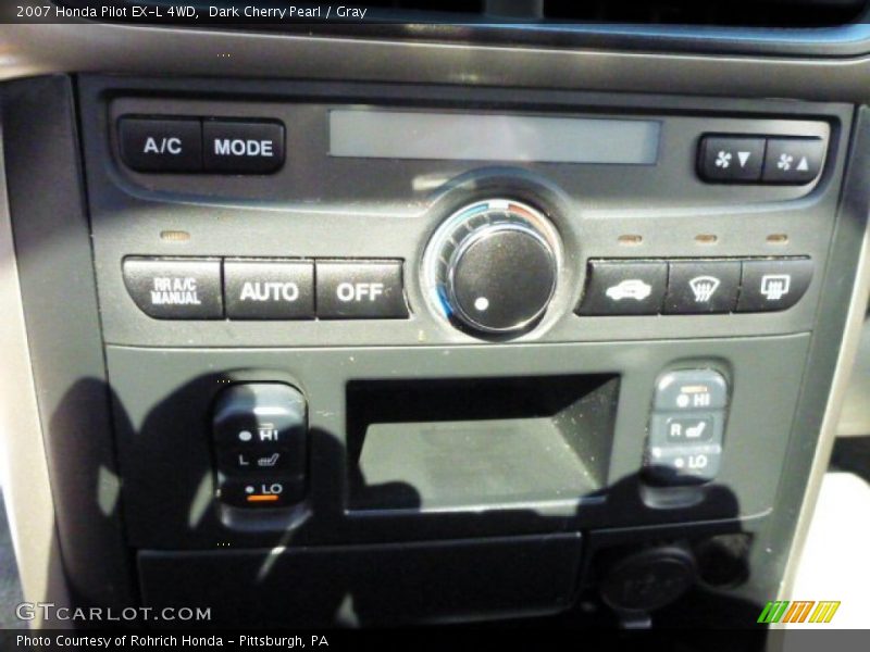Dark Cherry Pearl / Gray 2007 Honda Pilot EX-L 4WD