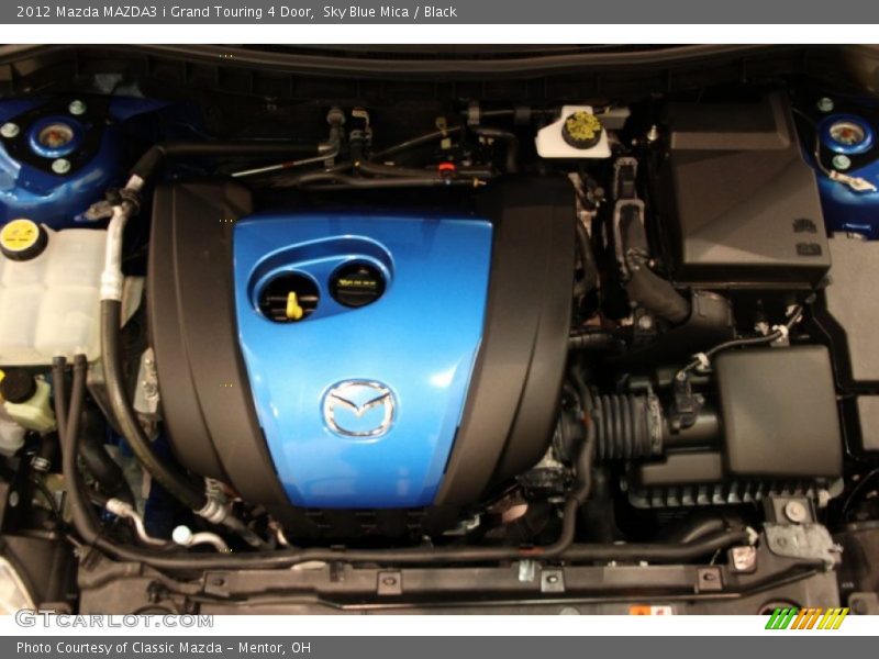 Sky Blue Mica / Black 2012 Mazda MAZDA3 i Grand Touring 4 Door