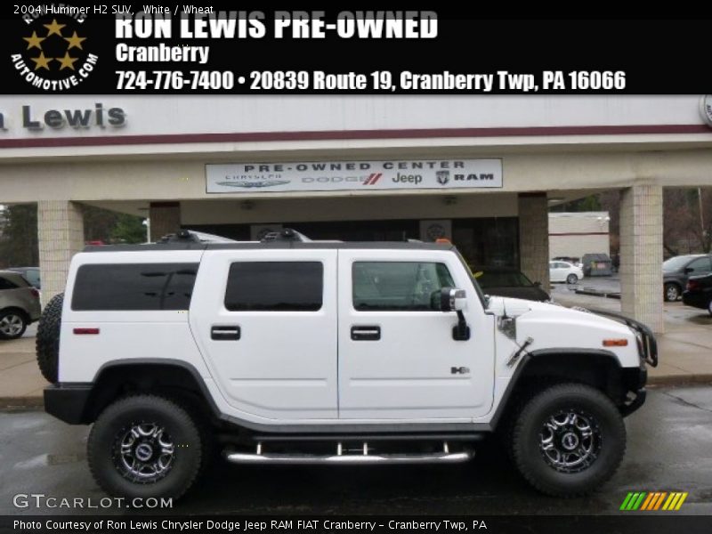 White / Wheat 2004 Hummer H2 SUV