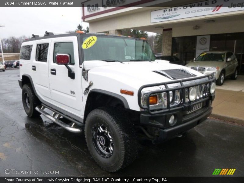 White / Wheat 2004 Hummer H2 SUV