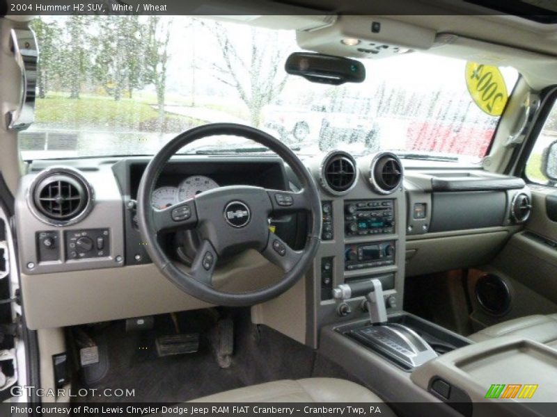 White / Wheat 2004 Hummer H2 SUV