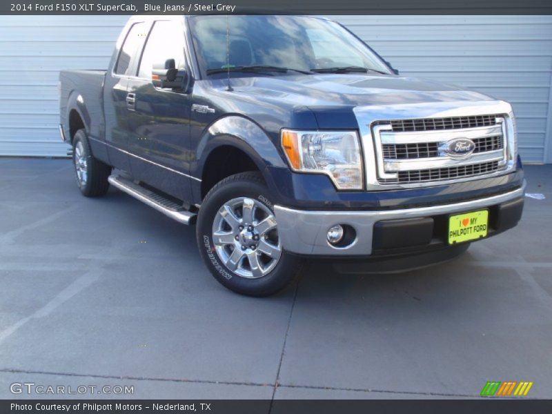 Blue Jeans / Steel Grey 2014 Ford F150 XLT SuperCab