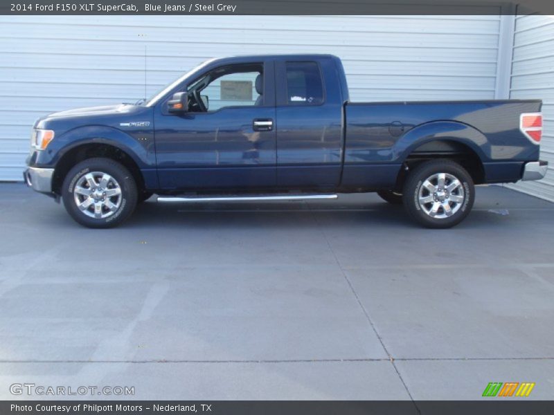 Blue Jeans / Steel Grey 2014 Ford F150 XLT SuperCab
