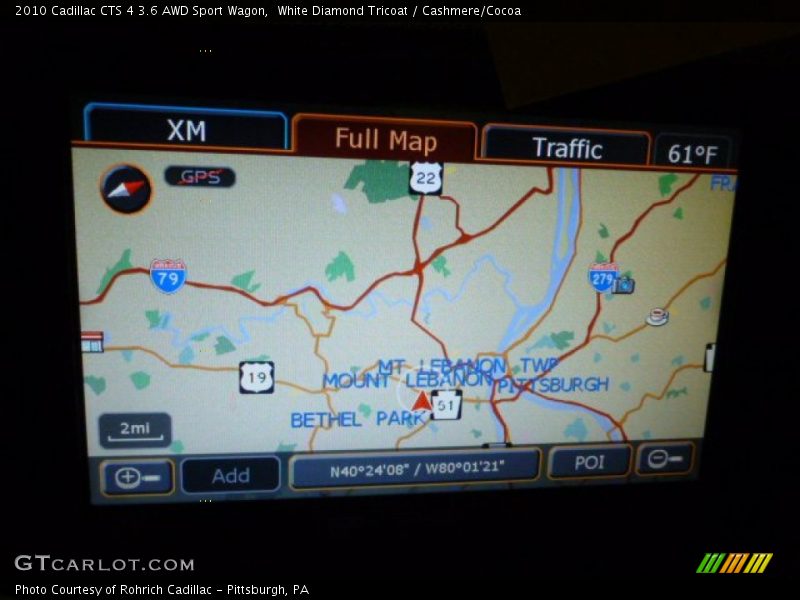 White Diamond Tricoat / Cashmere/Cocoa 2010 Cadillac CTS 4 3.6 AWD Sport Wagon