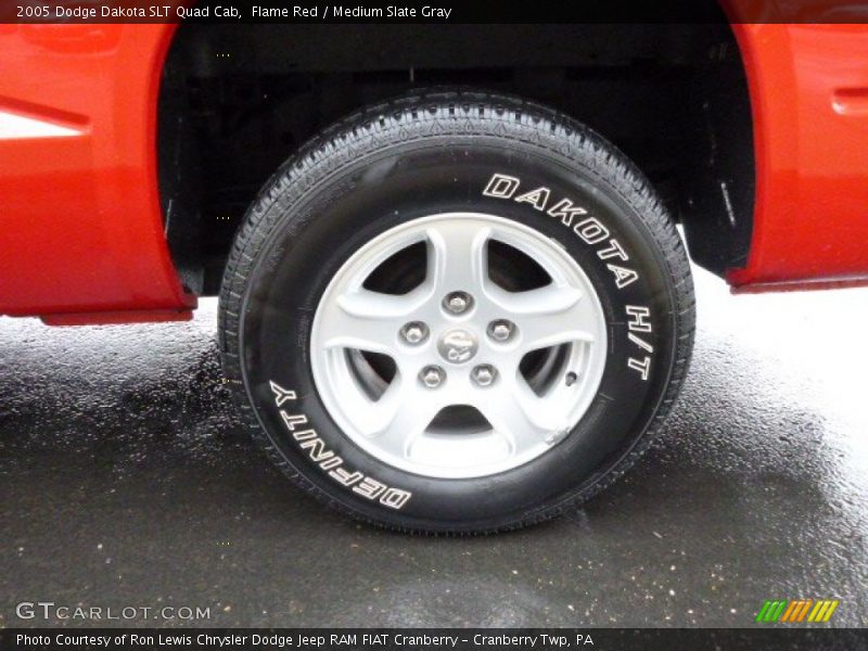 Flame Red / Medium Slate Gray 2005 Dodge Dakota SLT Quad Cab