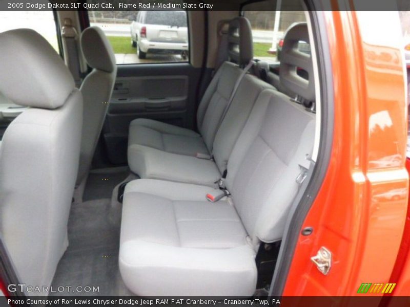 Flame Red / Medium Slate Gray 2005 Dodge Dakota SLT Quad Cab