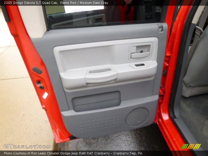 Flame Red / Medium Slate Gray 2005 Dodge Dakota SLT Quad Cab