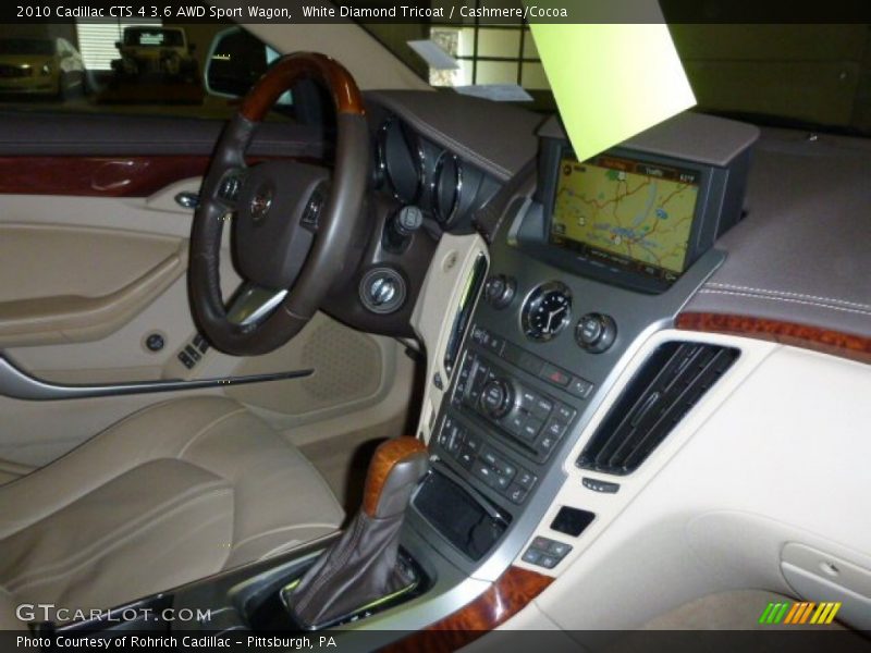 White Diamond Tricoat / Cashmere/Cocoa 2010 Cadillac CTS 4 3.6 AWD Sport Wagon