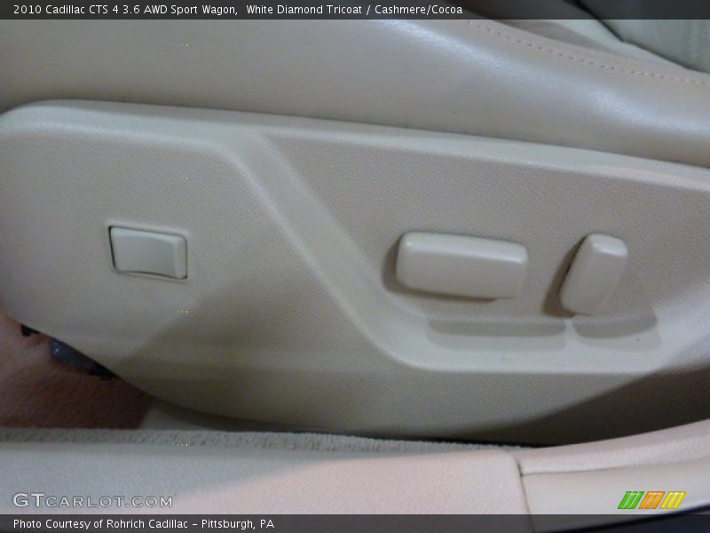 White Diamond Tricoat / Cashmere/Cocoa 2010 Cadillac CTS 4 3.6 AWD Sport Wagon