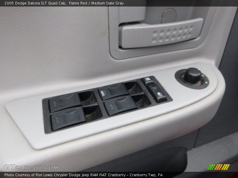 Flame Red / Medium Slate Gray 2005 Dodge Dakota SLT Quad Cab