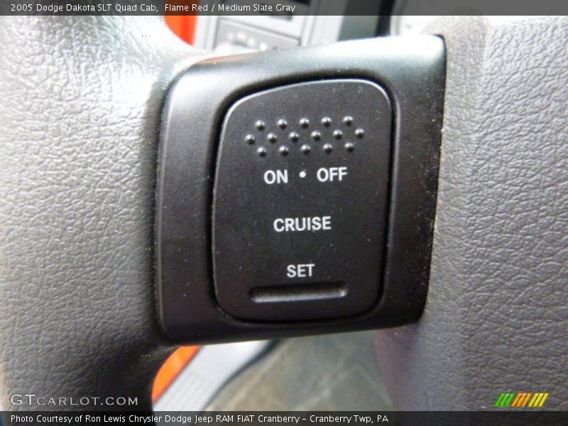 Flame Red / Medium Slate Gray 2005 Dodge Dakota SLT Quad Cab
