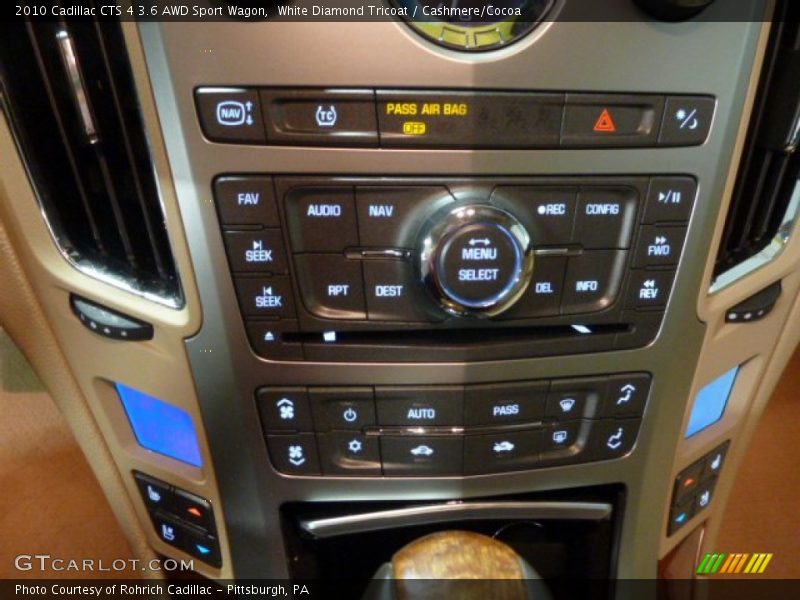 White Diamond Tricoat / Cashmere/Cocoa 2010 Cadillac CTS 4 3.6 AWD Sport Wagon