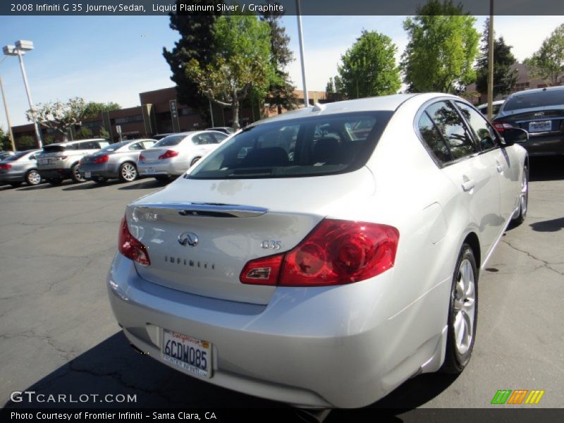 Liquid Platinum Silver / Graphite 2008 Infiniti G 35 Journey Sedan