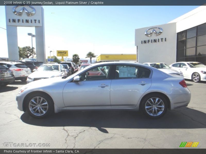 Liquid Platinum Silver / Graphite 2008 Infiniti G 35 Journey Sedan