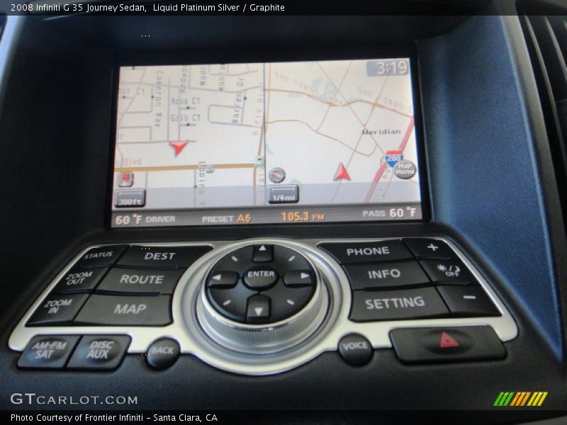 Liquid Platinum Silver / Graphite 2008 Infiniti G 35 Journey Sedan