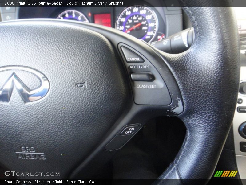 Liquid Platinum Silver / Graphite 2008 Infiniti G 35 Journey Sedan