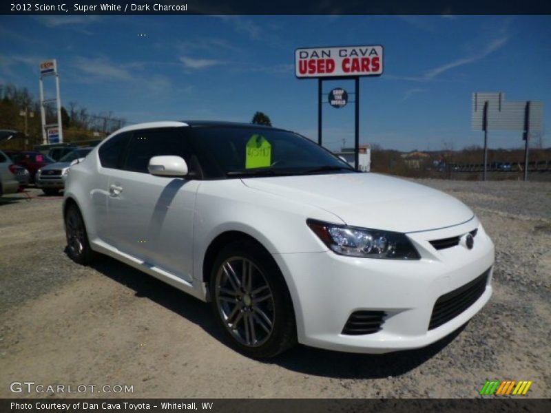 Super White / Dark Charcoal 2012 Scion tC