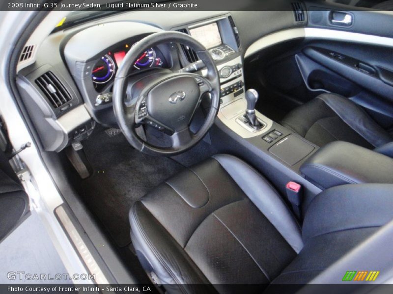 Liquid Platinum Silver / Graphite 2008 Infiniti G 35 Journey Sedan