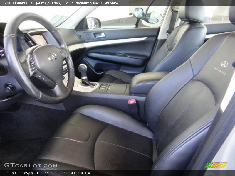 Liquid Platinum Silver / Graphite 2008 Infiniti G 35 Journey Sedan