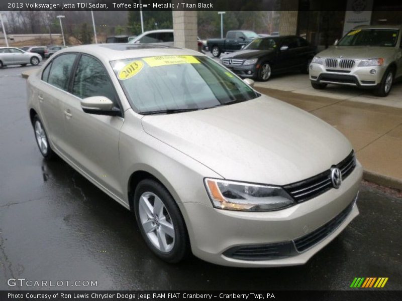 Toffee Brown Metallic / Titan Black 2013 Volkswagen Jetta TDI Sedan