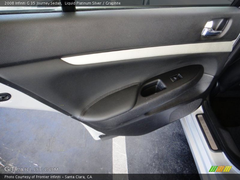 Liquid Platinum Silver / Graphite 2008 Infiniti G 35 Journey Sedan