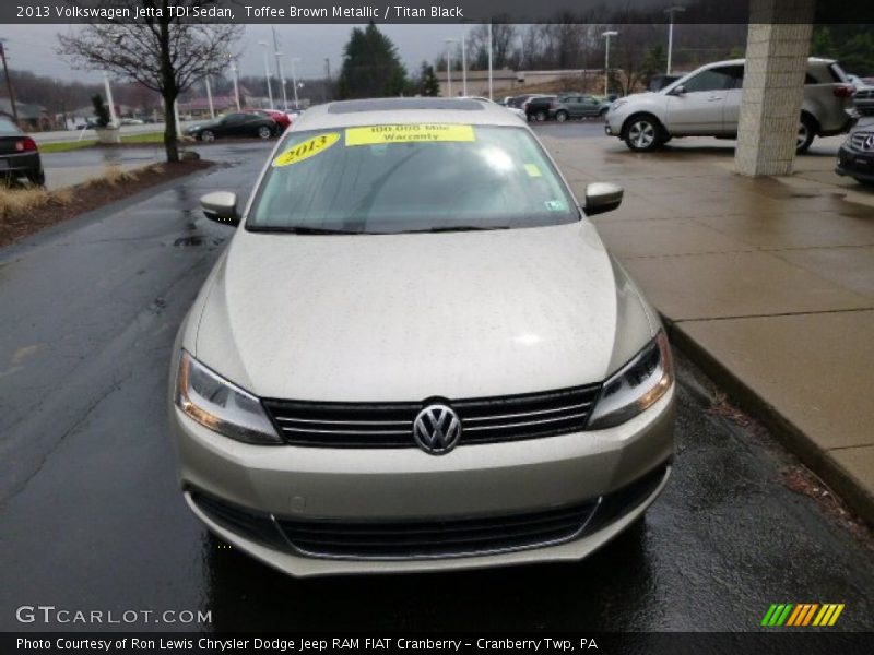 Toffee Brown Metallic / Titan Black 2013 Volkswagen Jetta TDI Sedan